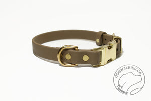 NEW width- 3/4" (20mm) Side Release Dog Collar in Biothane - 35 colour choices