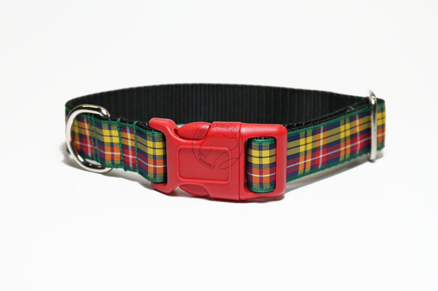 Buchanan clan tartan - dog collar