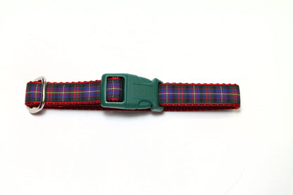 Cameron of Erracht clan tartan - dog collar