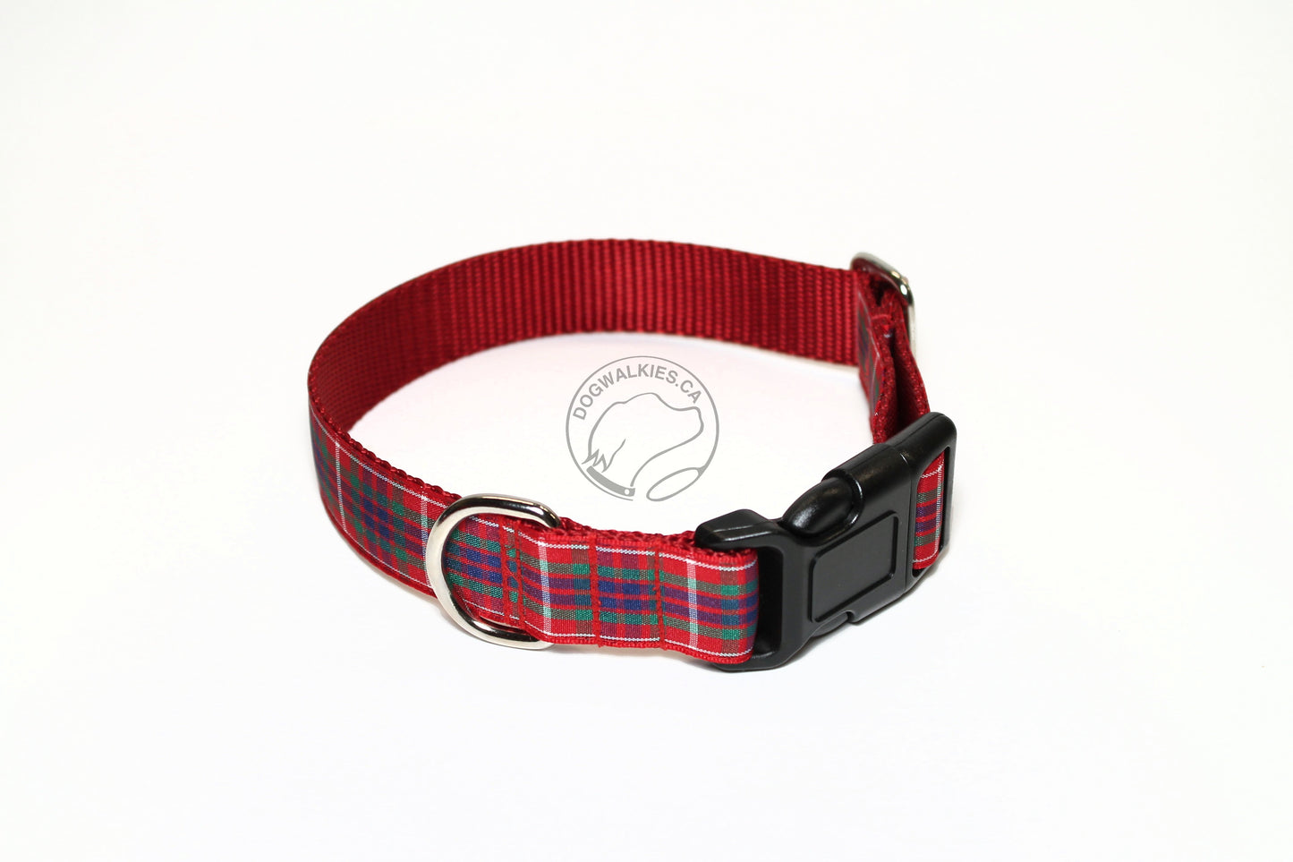 Fraser Clan tartan - dog collar