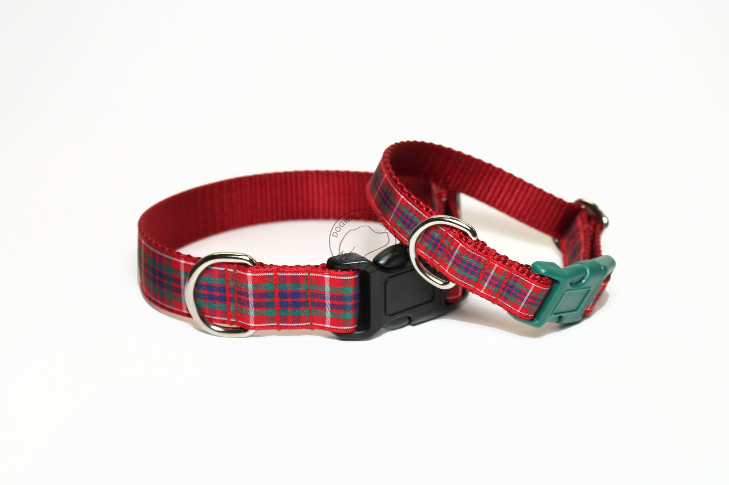 Fraser Clan tartan - dog collar