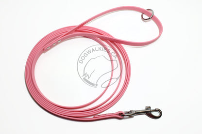 Regular Width, 1/2" (12mm) wide, Biothane Waterproof Tracking Recall Long Line - all colours