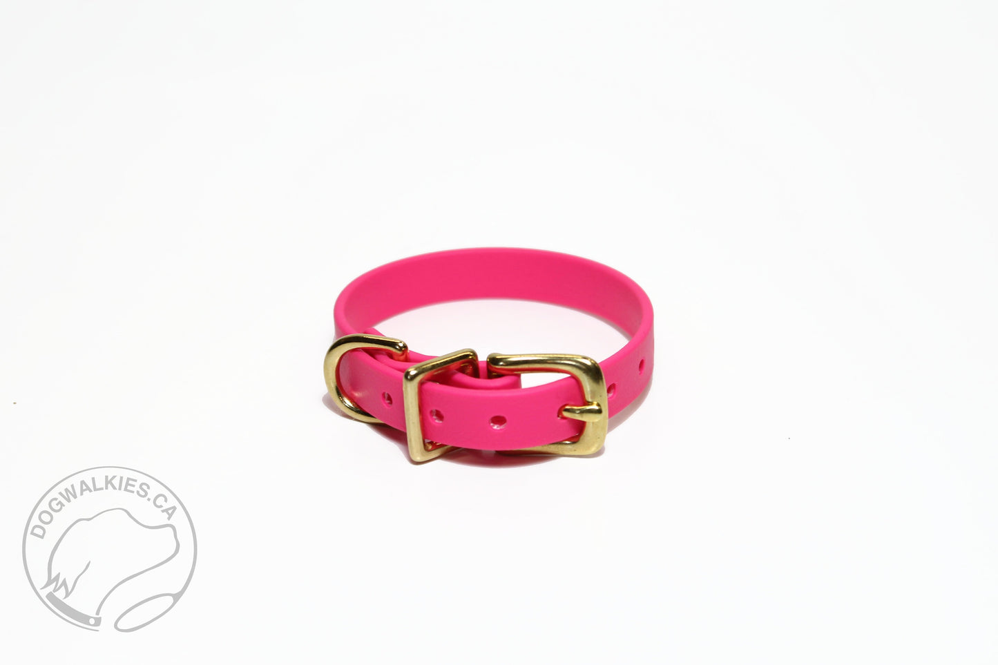 Fuchsia Pink Biothane Small Dog Collar - 1/2" (12mm) wide
