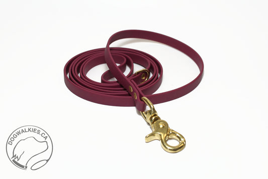 Wine Merlot Biothane Small Dog Leash
