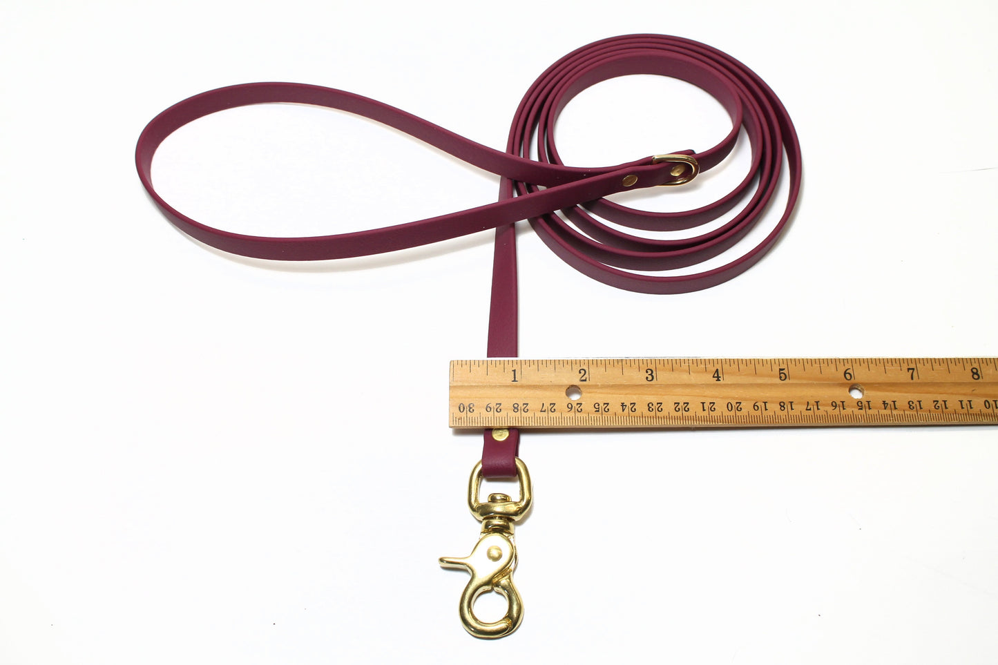 Wine Merlot Biothane Small Dog Leash