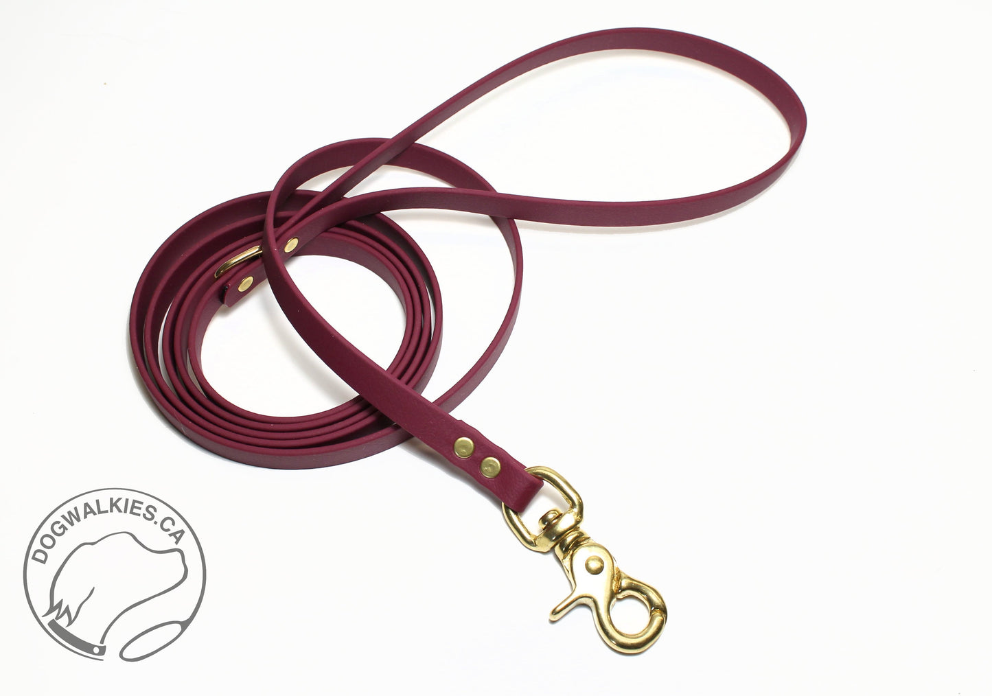 Wine Merlot Biothane Small Dog Leash