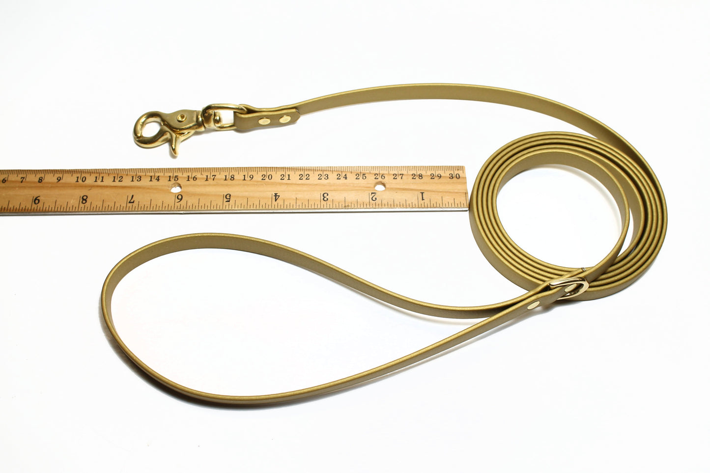 Gold Biothane Small Dog Leash