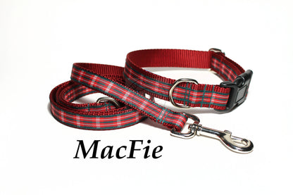 Tartan Dog Leash - MacFie clan Tartan