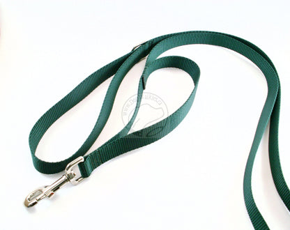 Nylon Two Handle Dog Leash; Simple - Elegant - Strong; Traffic Leash 25mm/1" wide