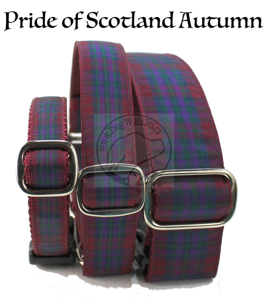 Pride of Scotland Autumn tartan - dog collar