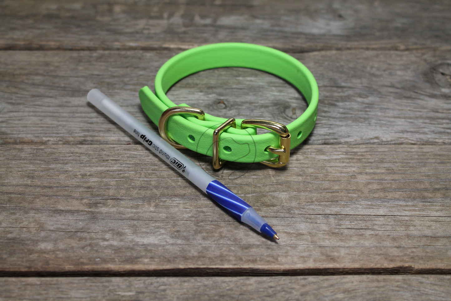 Lime Green Biothane Dog Collar - 5/8"(16mm) wide