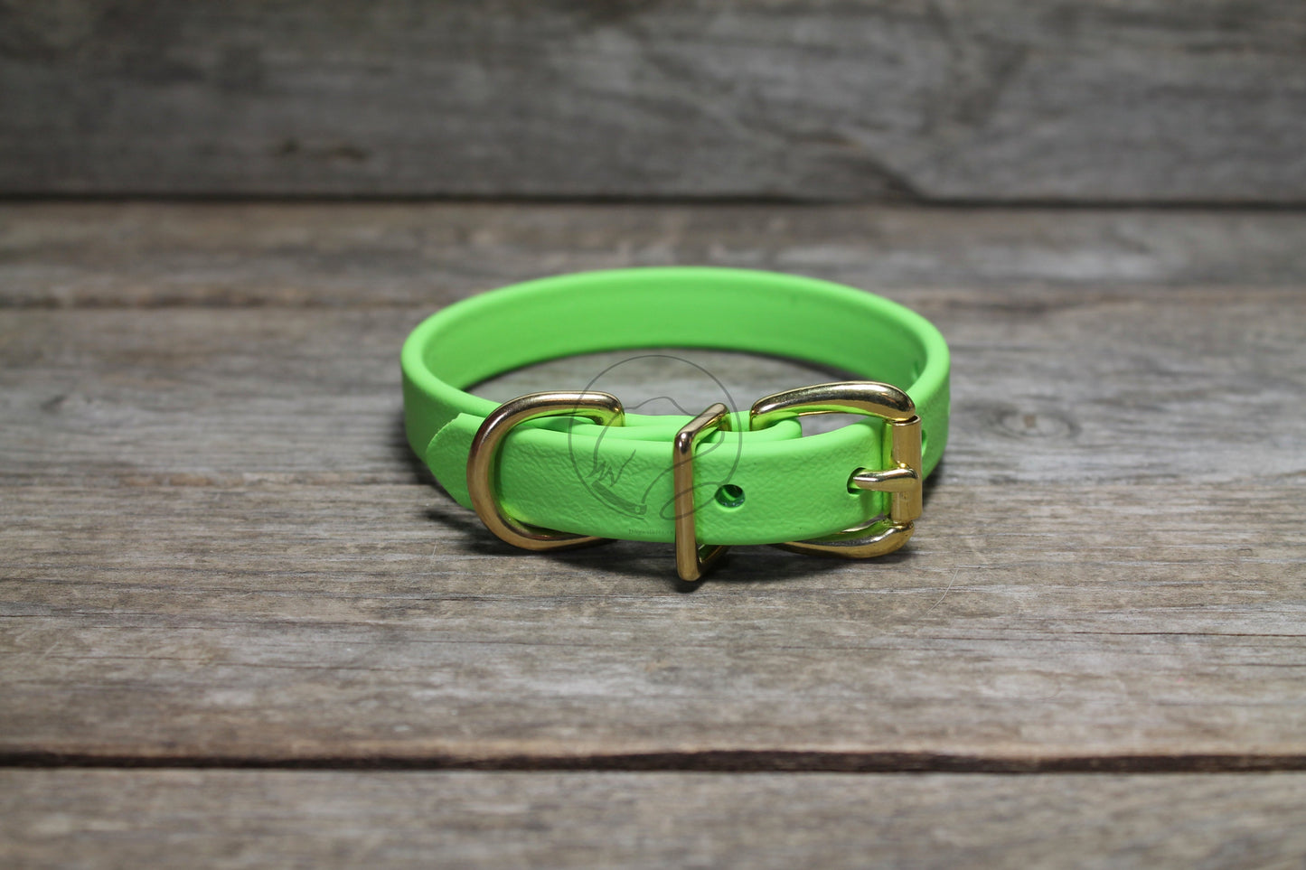 Lime Green Biothane Dog Collar - 5/8"(16mm) wide