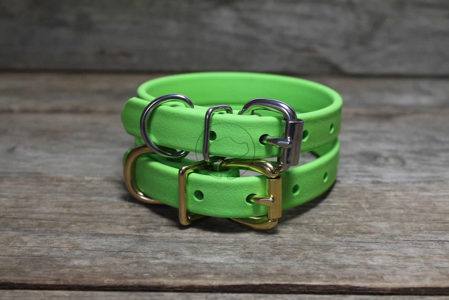 Lime Green Biothane Dog Collar - 5/8"(16mm) wide
