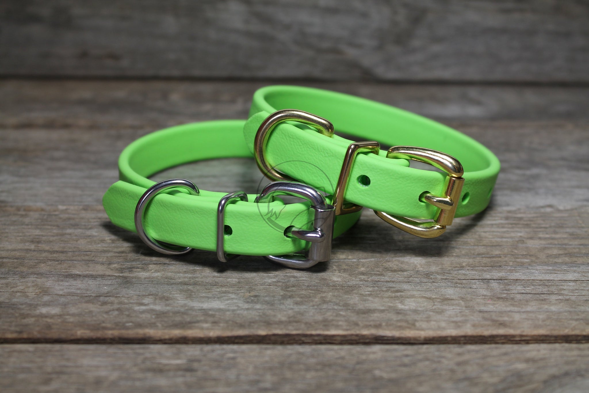 Lime Green Biothane Dog Collar - 5/8"(16mm) wide