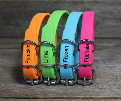 Fuchsia Pink Biothane Dog Collar - 5/8"(16mm) wide