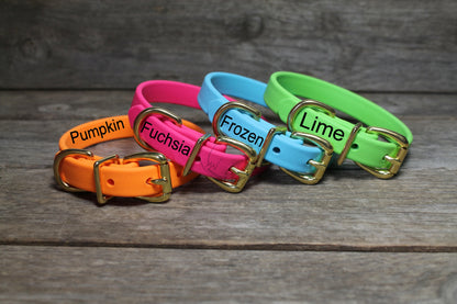 Fuchsia Pink Biothane Dog Collar - 5/8"(16mm) wide
