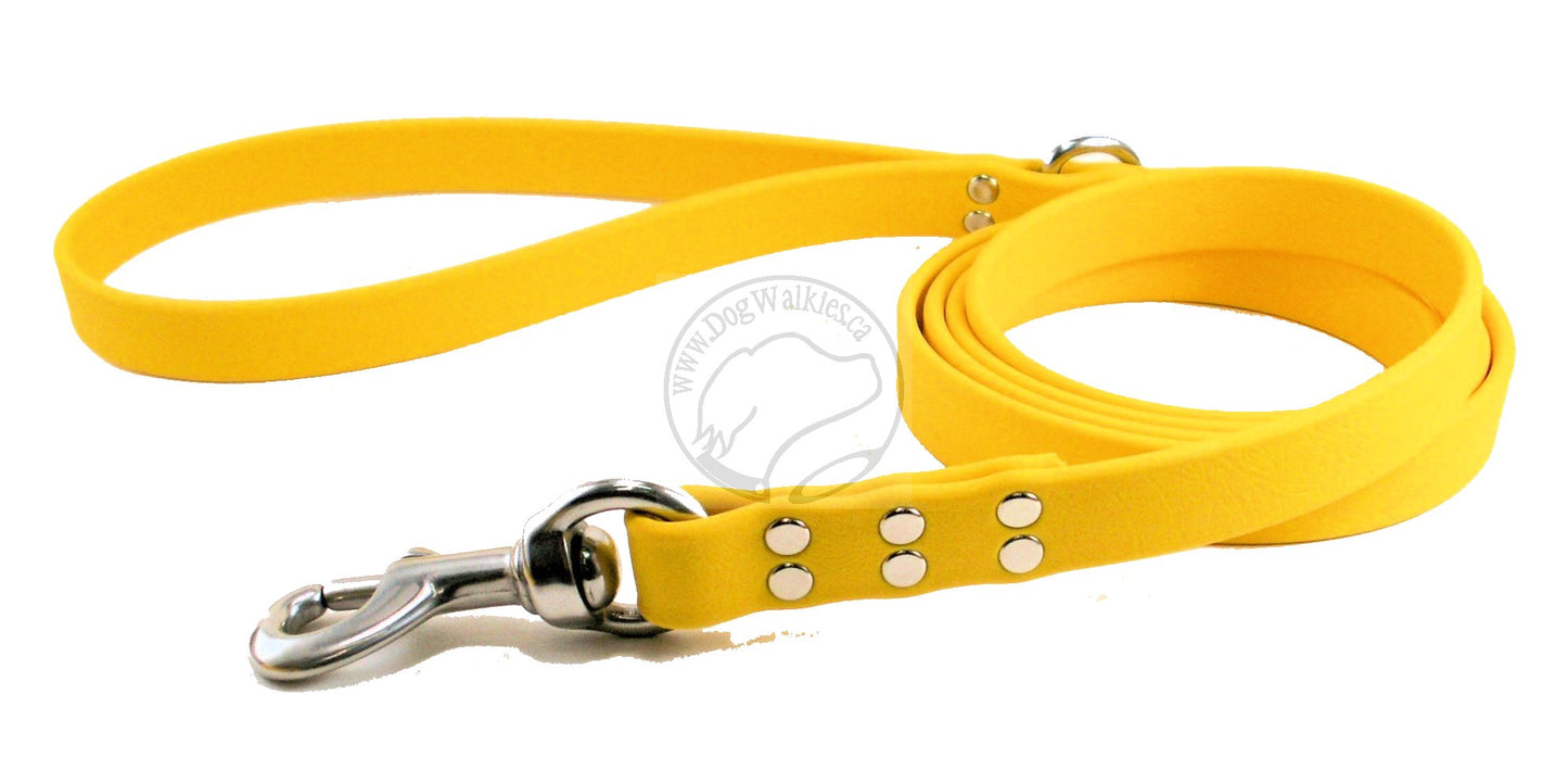Sunflower Yellow Biothane Large Dog Leash