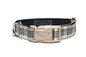 Blackberry tartan - dog collar