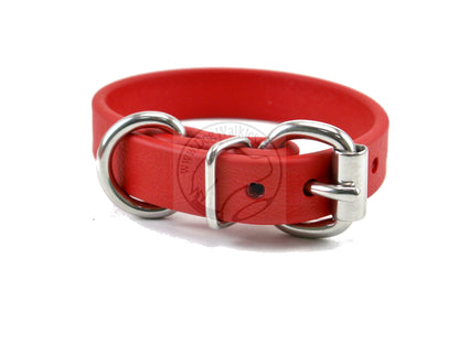 Poppy Red Biothane Dog Collar - 5/8"(16mm) wide