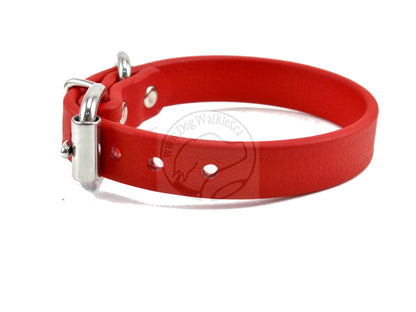 Poppy Red Biothane Dog Collar - 5/8"(16mm) wide