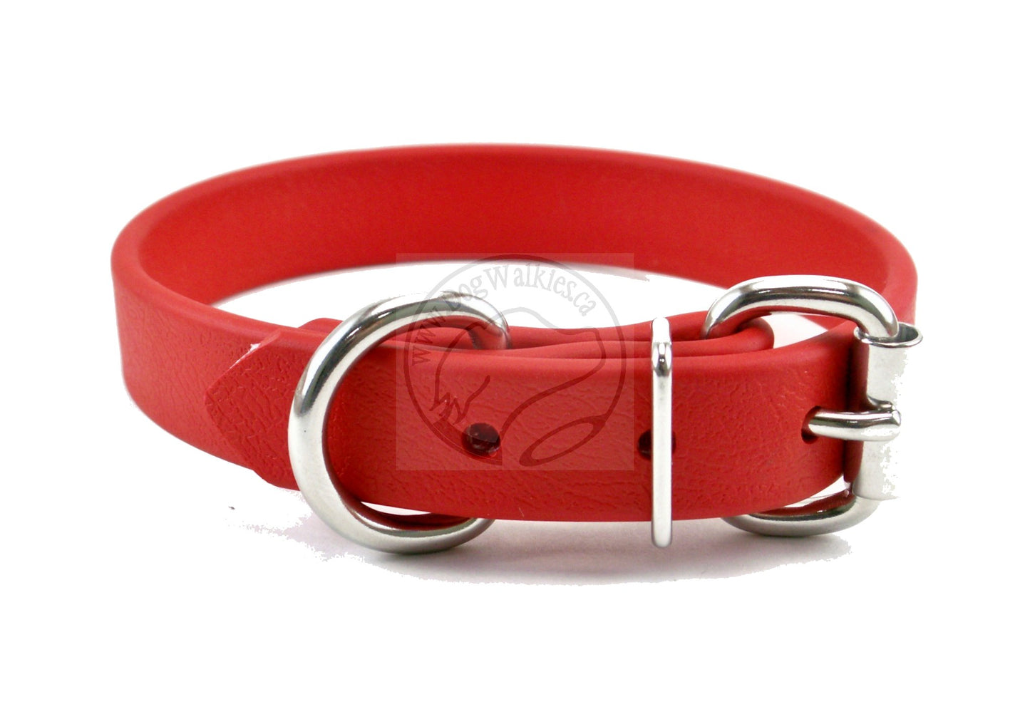 Poppy Red Biothane Dog Collar - 3/4" (20mm) wide