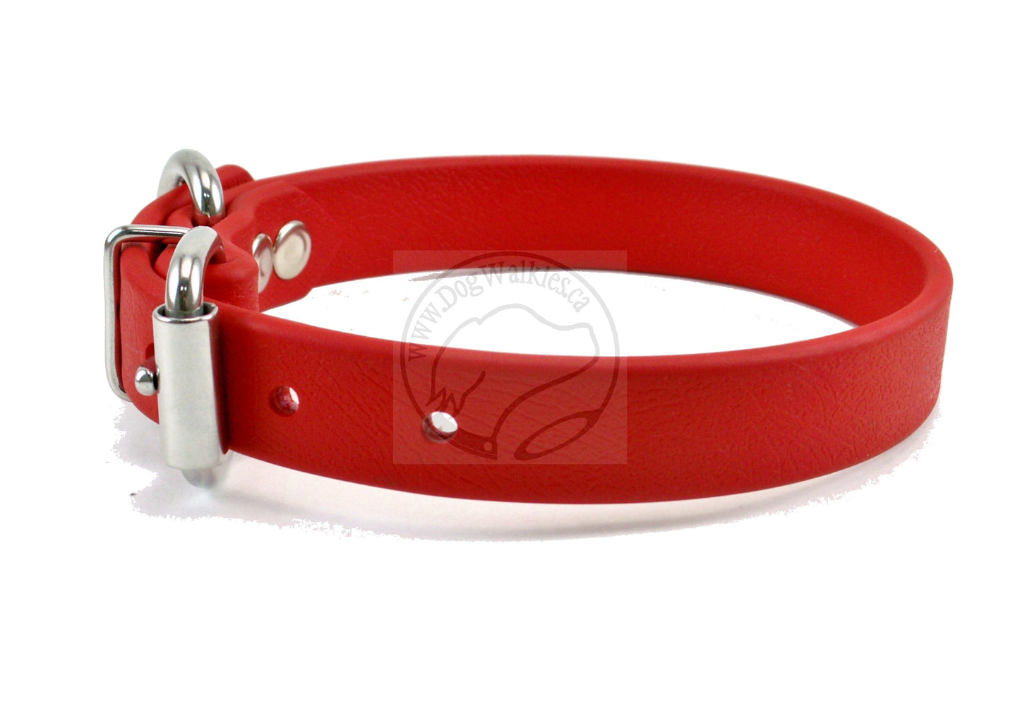 Poppy Red Biothane Dog Collar - 3/4" (20mm) wide