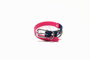 Biothane Thin Two Tone Bicolour Dog Collar - Waterproof -  1/2" (12mm) wide - smaller sizes