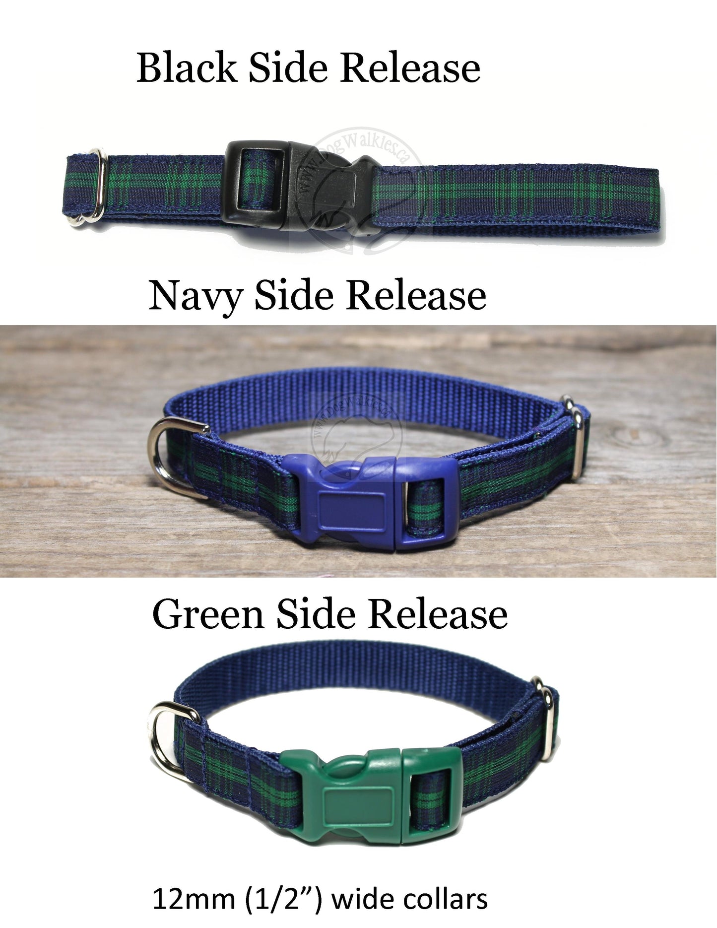 Blackwatch clan tartan - dog collar