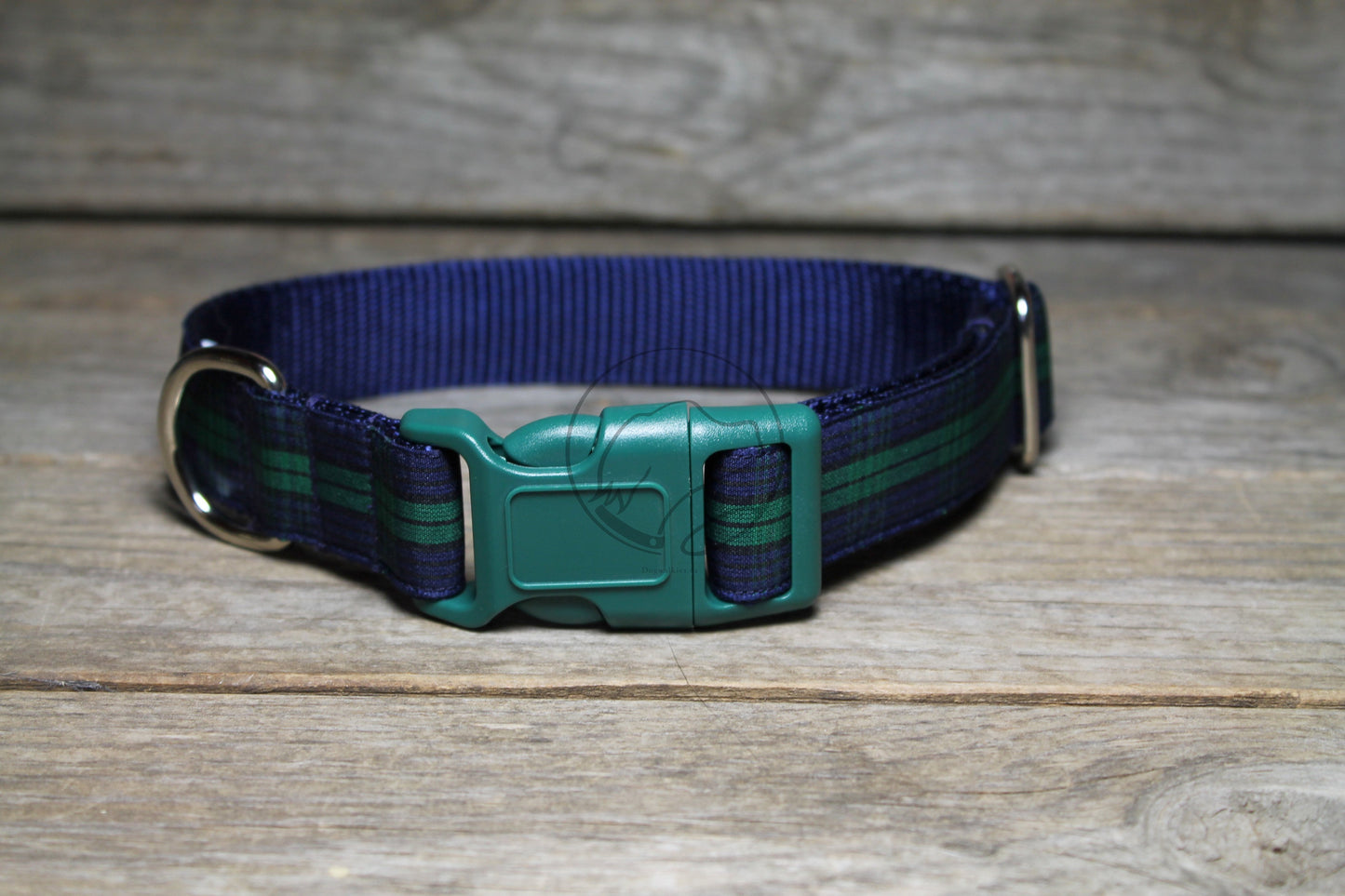 Blackwatch clan tartan - dog collar