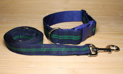 Blackwatch clan tartan - dog collar