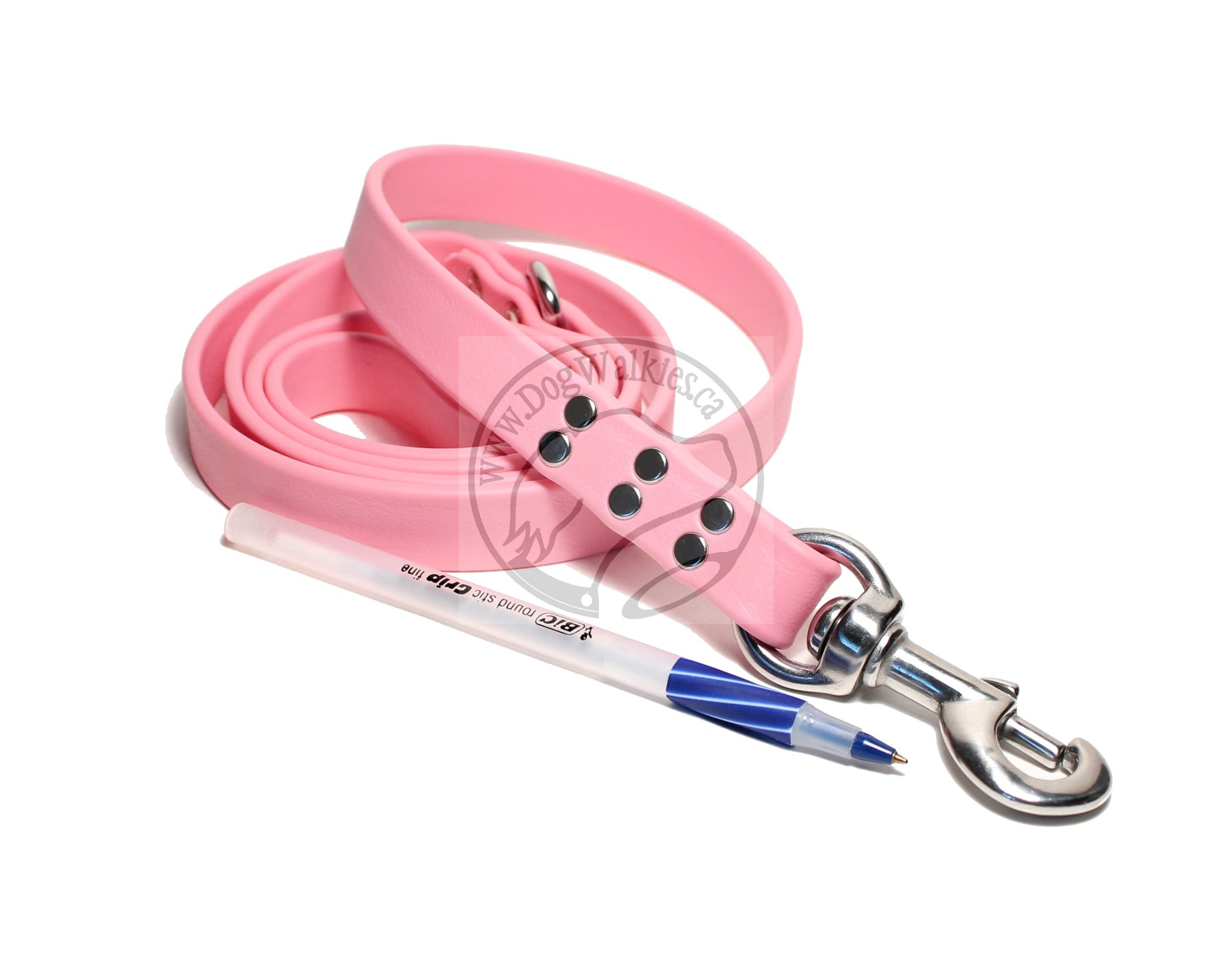 Bubblegum Pink Biothane Large Dog Leash