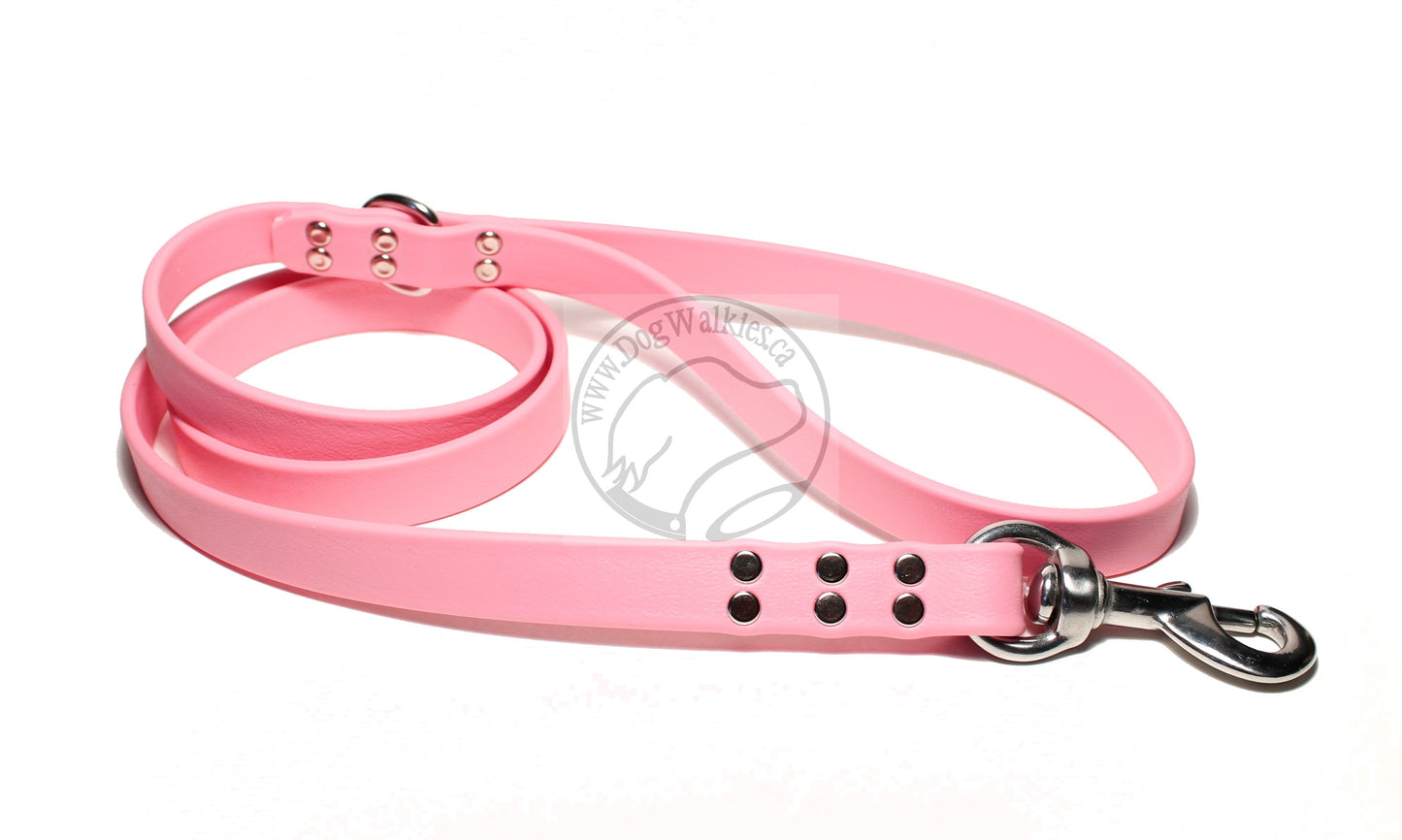 Heavy Biothane Leash 3/4" (20mm) wide - waterproof leash - all colours