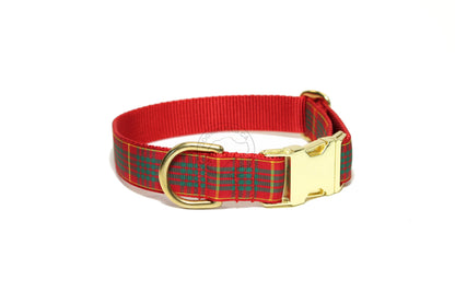 Cameron clan tartan - dog collar