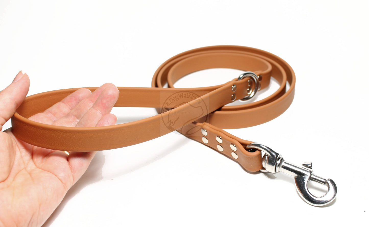 Caramel Brown Biothane Large Dog Leash