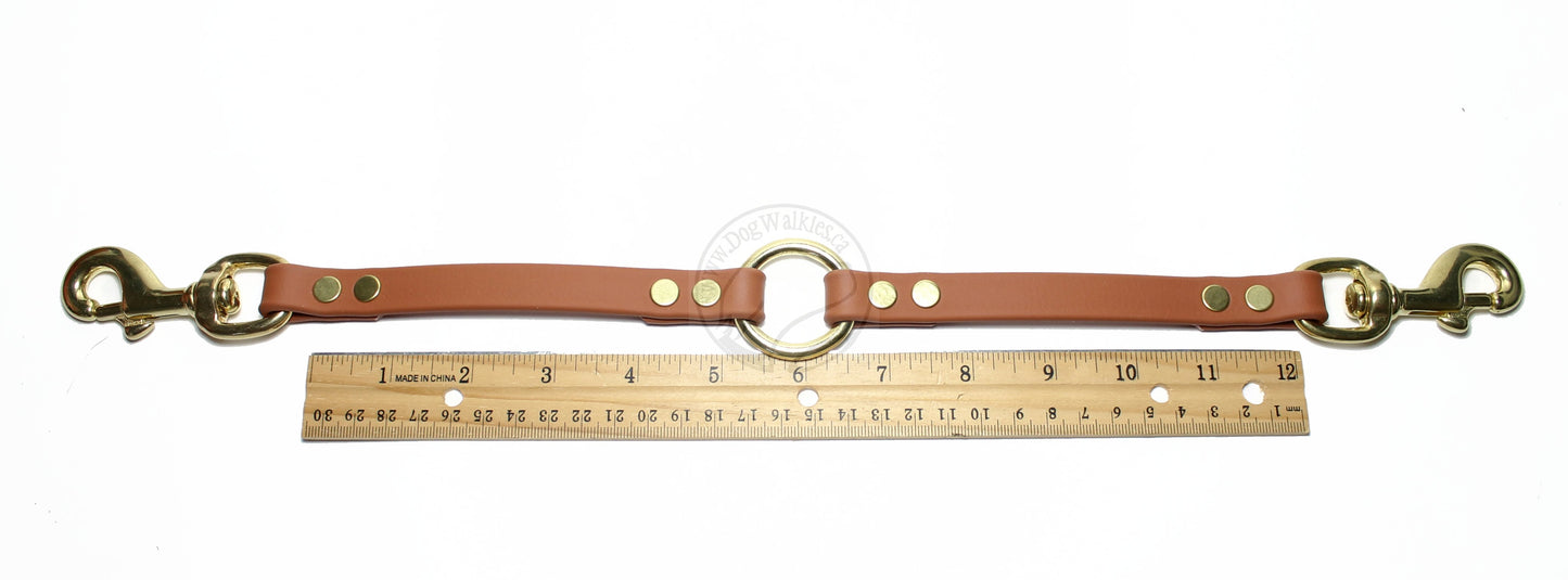 Leash Coupler for 2 dogs, Double dog walker - Biothane 5/8" (16mm) wide
