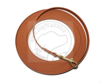 Caramel Brown Waterproof Tracking Recall Long Line