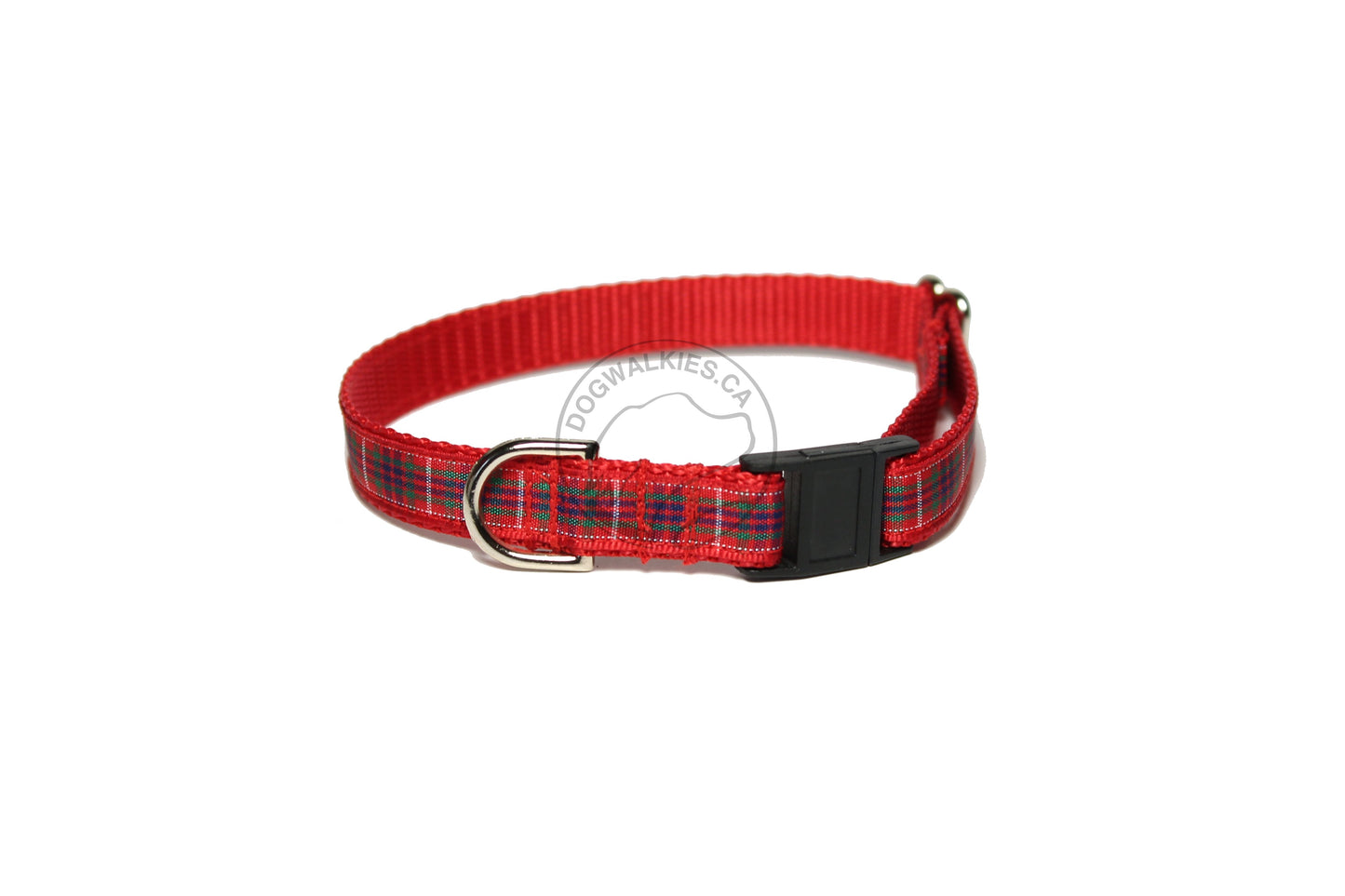 Fraser Clan tartan - dog collar