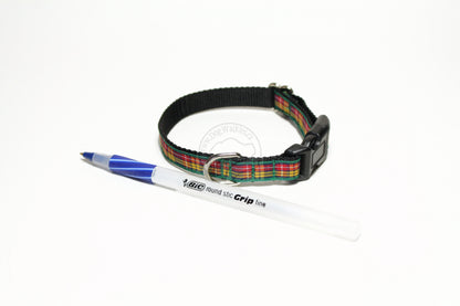Buchanan clan tartan - dog collar