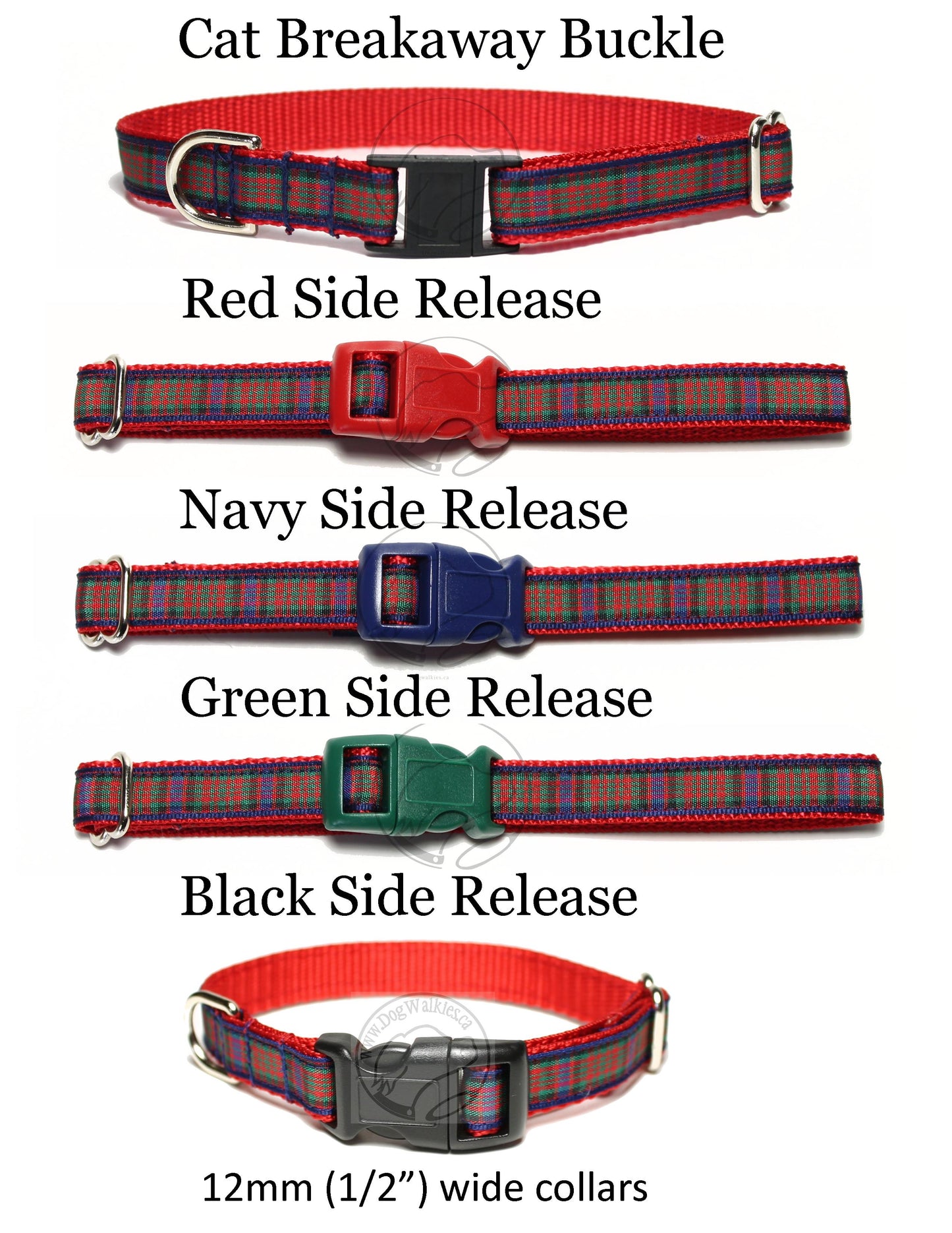 MacDonald Clan tartan - dog collar