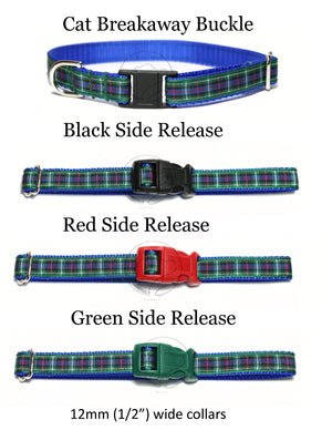 Rose Clan tartan - dog collar