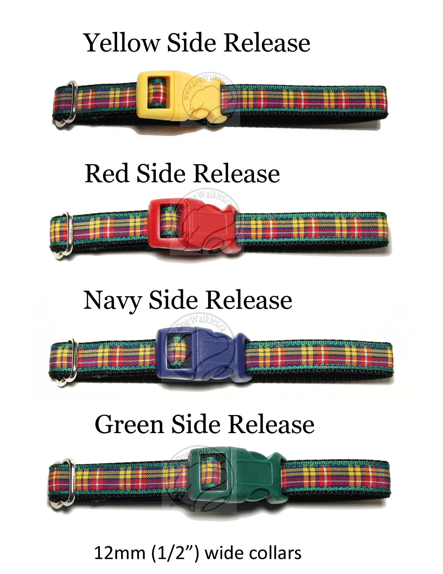 Buchanan clan tartan - dog collar