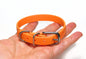 Bright Pumpkin Orange Biothane Small Dog Collar - 1/2" (12mm) wide