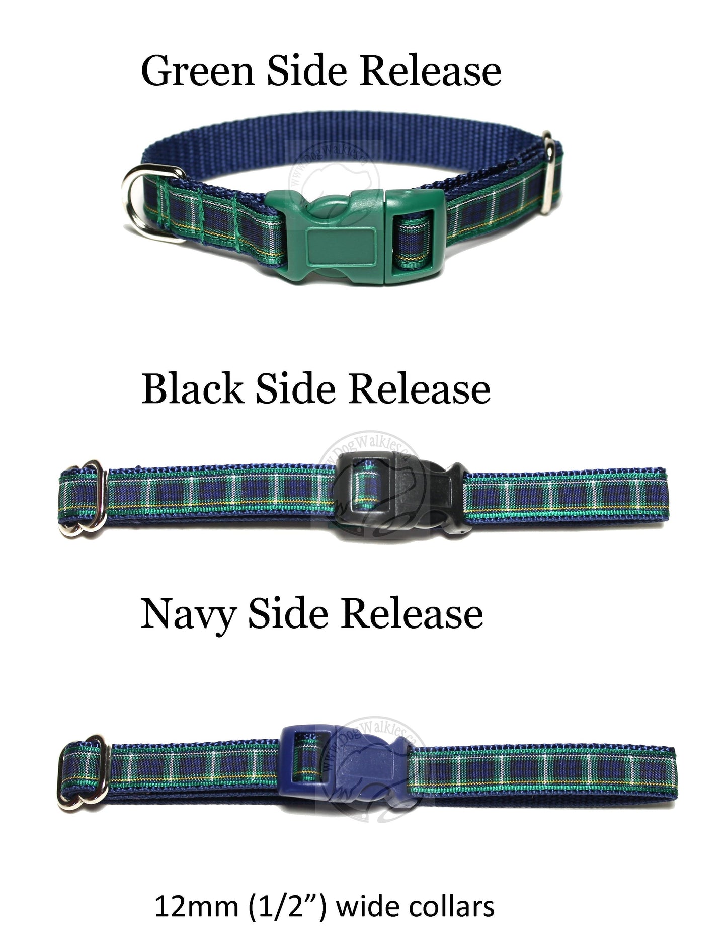 Campbell clan tartan - dog collar
