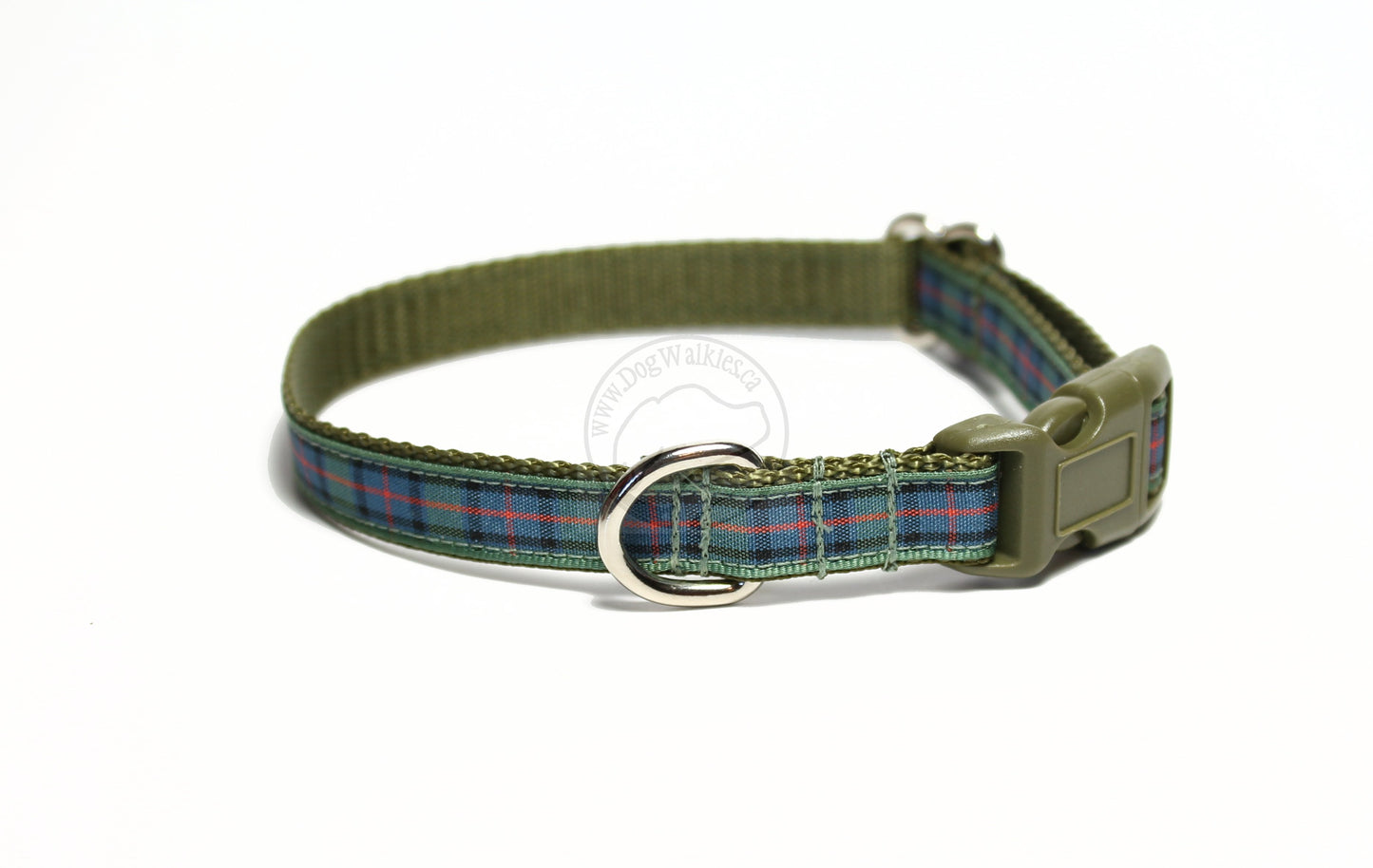 Flower of Scotland tartan - dog collar