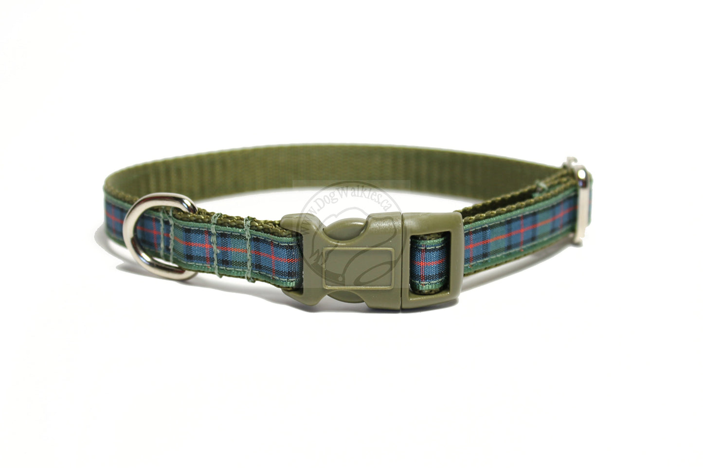 Flower of Scotland tartan - dog collar