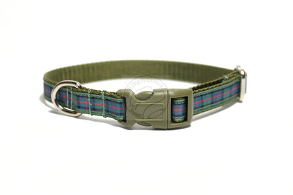 Flower of Scotland tartan - dog collar