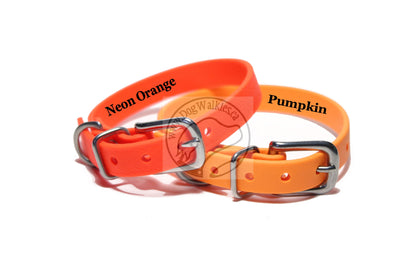 Cat Collar Non-Breakaway Biothane Collar - 1/2" (12mm) wide - all 39 colours