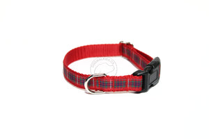 Fraser Clan tartan - dog collar