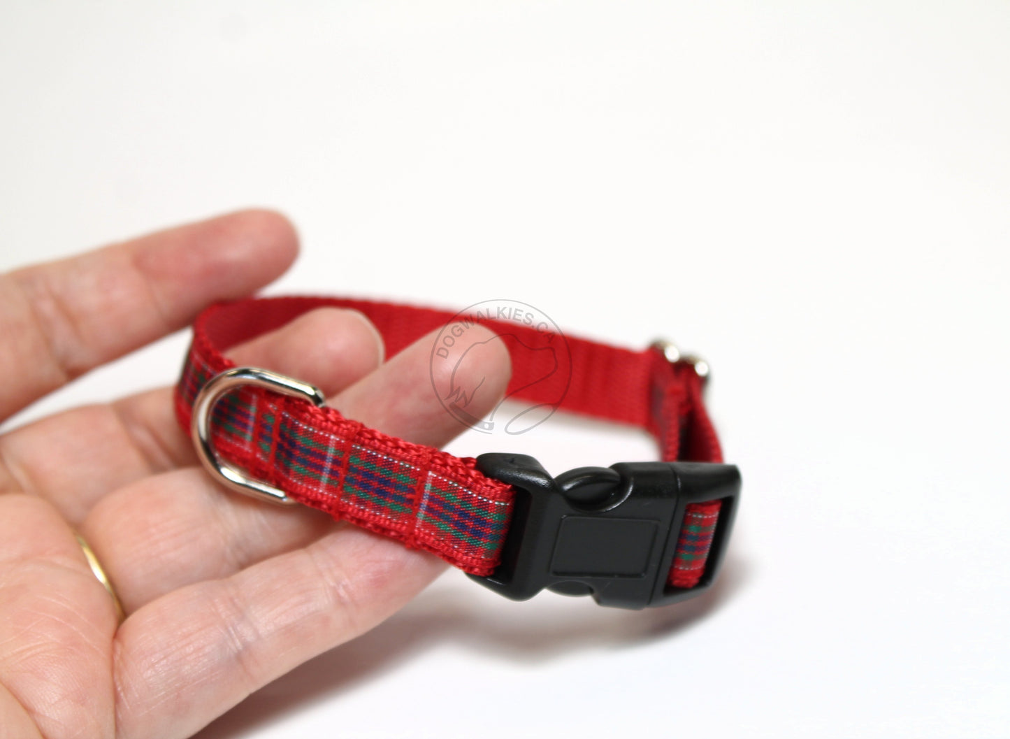 Fraser Clan tartan - dog collar