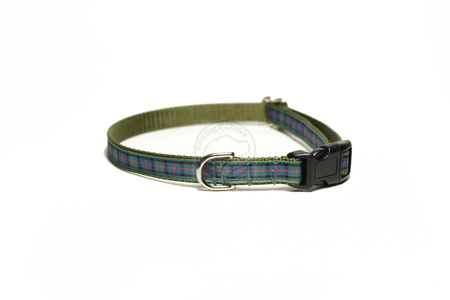 Flower of Scotland tartan - dog collar